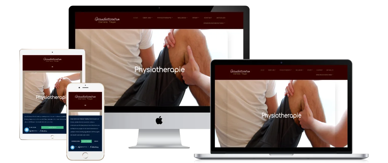 Praxiswebsite für Physiotherapie - Daniela Träger