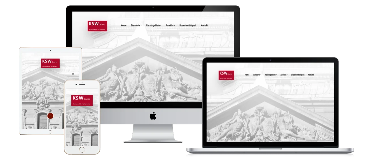 Kanzlei Homepage für Rechtanwalt Schade